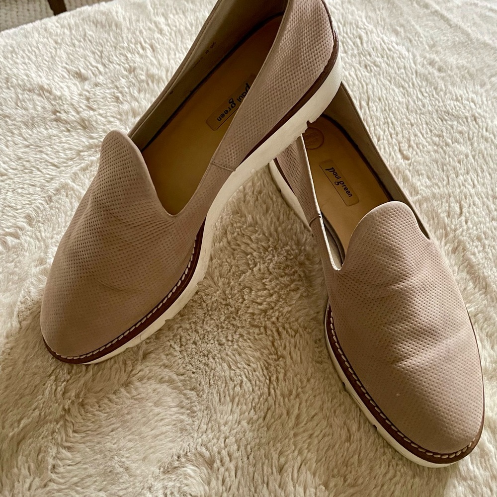 Paul Green Beige Slip-On Shoes